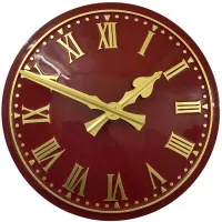Kendal Outdoor Clock Service red dial