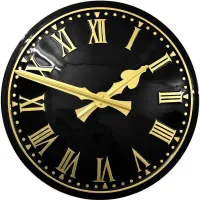 Kendal Outdoor Clock Service dark dial